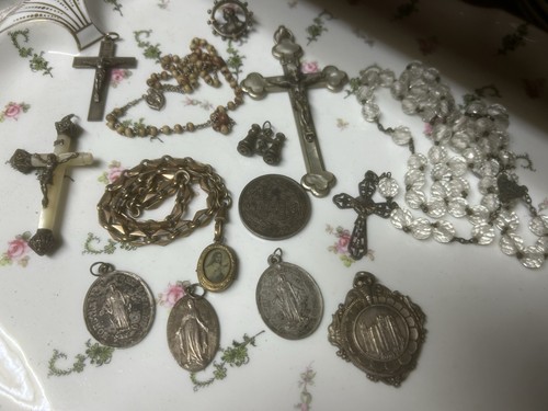 Lot objet religieux argent - religieux,