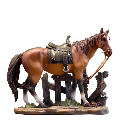 Figurine cheval avec - figurine, de