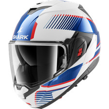 Casque Modulable Shark OXO SIKTER White Chrome Blue