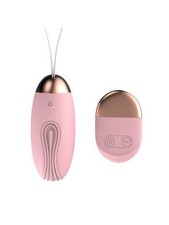Oeuf vibrant rainuré rose USB