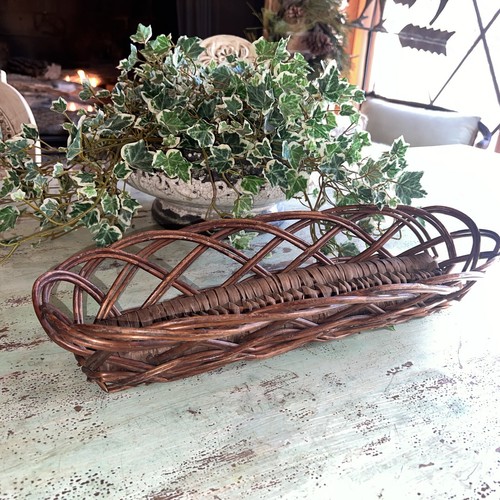 Wicker bread baguette basket - bread,
