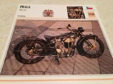 Carte moto PRAGA 500 cm3 1930