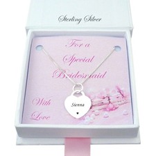 Argent Sterling Gravé Collier