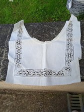 Ancien Plastron En Coton Et