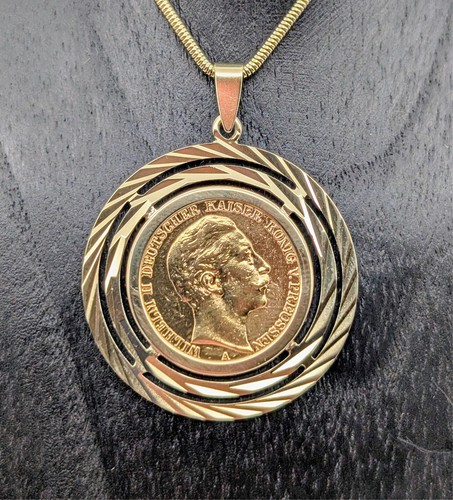Pendentif monnaie mark - pendentif,