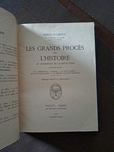 Les grands procès - les, de