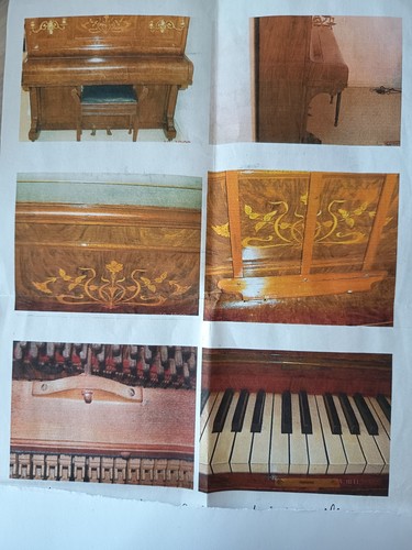 Piano droit 22m l - h, 1,22m,