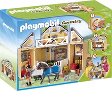 Playmobil Country Coffre à emporter Écurie transportable 5418 Cheval chevaux