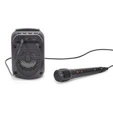 Enceinte Sans Fil "Karaoké & Micro" 15cm Noir
