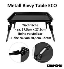 Eco Bivvy Table 37,5 x 27,5cm Tente de Camping Angel Carpe Bivouac Pliante Noir