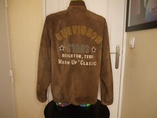 VESTE VINTAGE CHEVIGNON  EN DAIM  BRODE ET PATCH TAILLE L/XL