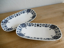 DEUX RAVIERS FAIENCE GIEN DECOR IBIS.