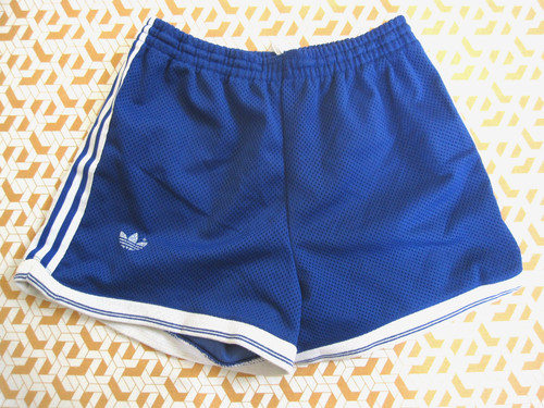 Short adidas bleu s - bleu, 80's