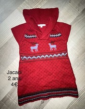Jacadi 2 ans 23 Mois Fille : Robe Rétro Tricot Jacquard hiver