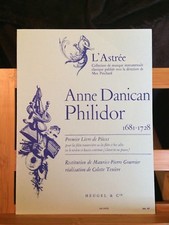 A. D. Philidor premier livre de pièces flute / violon et basse continue Heugel