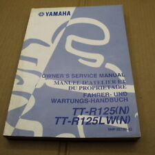 MANUEL REVUE TECHNIQUE D ATELIER YAMAHA TT-R 125 LW 2001 N TTR ENTRETIEN