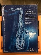 Christophe Bois 28 études et transpositions pour saxophone méthode ed. Lemoine