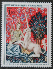 Timbre - FRANCE - Tableau "La Dame à la Licorne" -  1964 - Neuf ** - YT1425