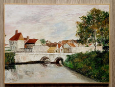 Peinture huile - peinture, à
