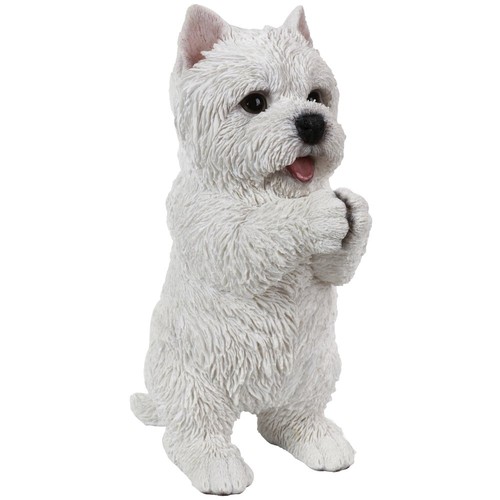 Westie puppy playing statue - westie,