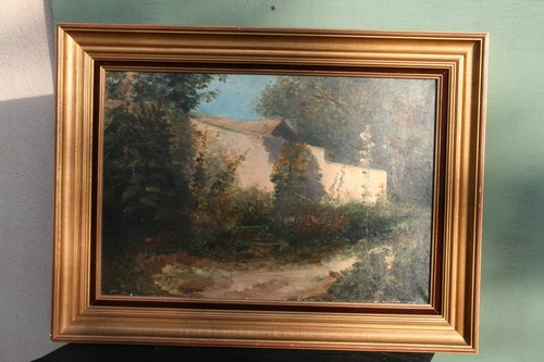 Tableau peinture chemin - peinture,