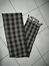 FOULARD/CHECHE/ECHARPE Femme NOIR & GRIS à Carreaux " PIMKIE"