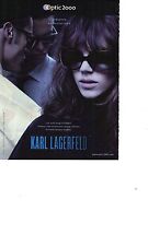 PUBLICITE PM  2011  KARL LAGERFELD présente en exclusivité les lunettes