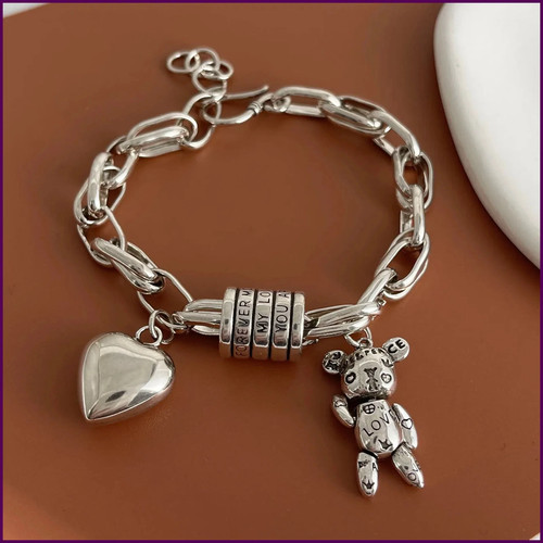 Women vintage heart bracelet - vintage,