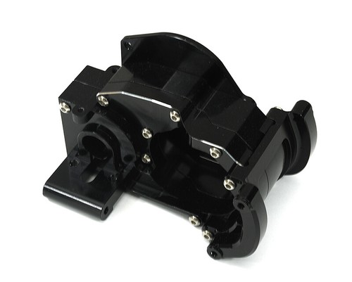 Black billet machined gearbox - black,