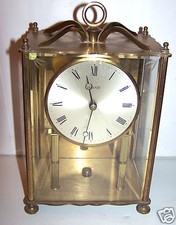 @£ PENDULE LAITON VERRES