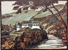 Paysage de France Encre et