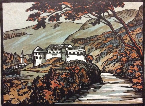 Paysage france encre - paysage, de