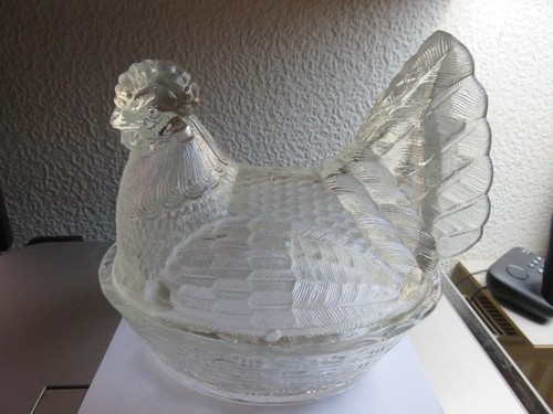 Ancienne bonbonnière verre - en,