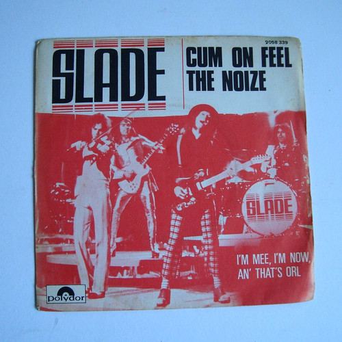 Vinyle 45t slade cum on - slade, "cum
