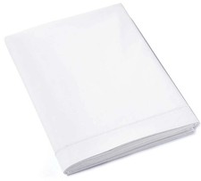 PARURE DE LIT 4 PIECES PERCALE DE COTON BLANC POUR LIT DE 180cm DE LARGEUR NEUVE