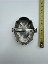 rare ancien petit panier en étain vide poche