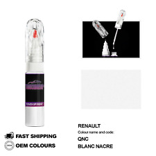 POUR RENAULT BLANC NACRE QNC Retouche Stylo Peinture Brush Fix Kit Scratch Ch...