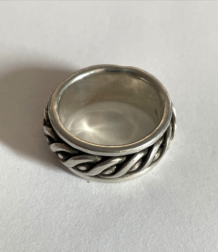 Bague tournante argent - bague,