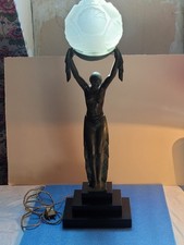 Lampe de style Art Déco Fayral & Max Le Verrier (La Vérité).