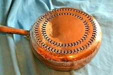 bassinoire chauffe lit cuivre fin 19 e