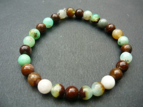 Bracelet perles chrysoprase - perles,