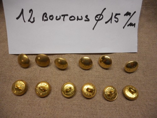 Boutons militaires - 12,