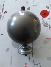 rare ancienne grosse Boule d'escalier rampe autre dia 12.1 cm gris