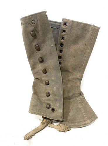 Ancienne guêtre militaire - ancienne,
