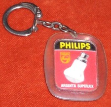 Porte-clés Key ring Ampoule Philips Argenta SUPERLUX RECTO = VERSO