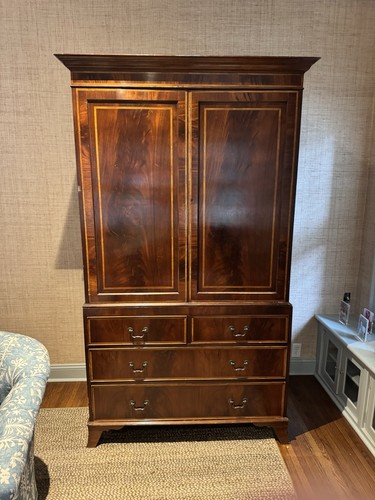 Traditional mahogany armoire - traditional,