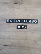 Monogramme Sigle Embleme Citroen BX TRD TURBO ABS