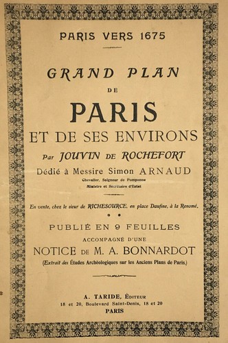 Grand plan paris - paris, 1675