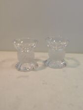 Paire de Bougeoir en Cristal