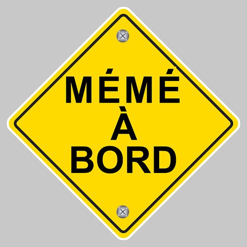 Sticker meme bord securite - sticker,